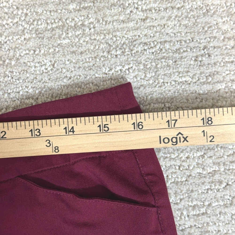Slim-sation for Appleseeds Burgundy Pull On Straight Leg Stretch Pants Size 12 - Picture 6 of 8